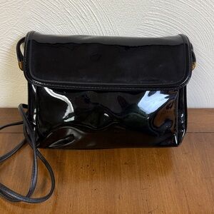 Vintage Ganson Black Patent Purse